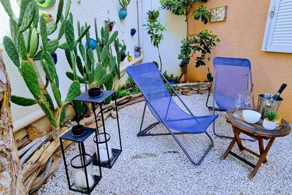Sète Le Marine Rez De Jardin Direct Plage Parking Prive Climatise מראה חיצוני תמונה